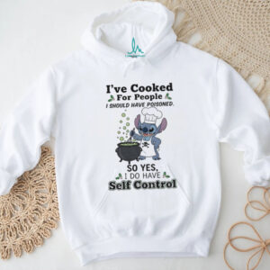 Stitch chef I’ve cooked for people I should have poisoned so yes I do have self control Christmas shirt