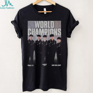 T1 World Champions League of Legends Worlds 2025 Victory poster shirt