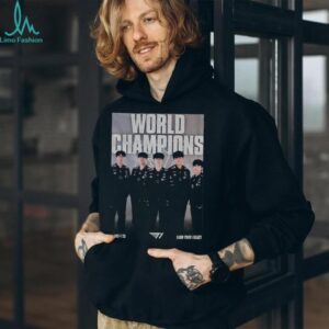T1 World Champions League of Legends Worlds 2025 Victory poster shirt