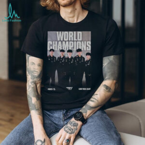 T1 World Champions League of Legends Worlds 2025 Victory poster shirt