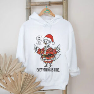 Teacher pigeon I’m fine I’m fine everything is fine Merry Christmas shirt