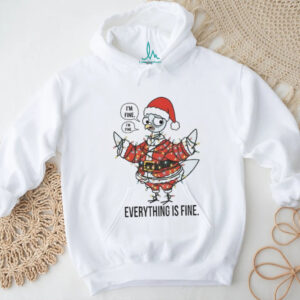 Teacher pigeon I’m fine I’m fine everything is fine Merry Christmas shirt