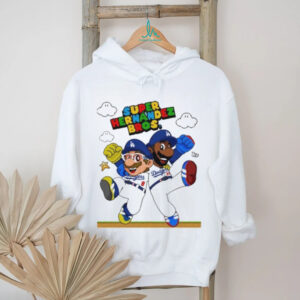 Teoscar Hernández And Kiké Hernández Let’s Go Dodgers Super Hernandez Bros Mario X Los Angeles Dodgers T Shirts