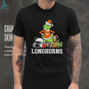 Texas Longhorns The Grinch and Max helmet Christmas 2025 shirt