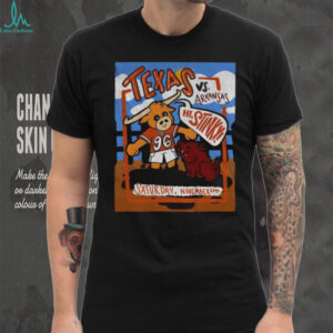 Texas Longhorns vs Arkansas Razorbacks Hi Stinky Saturday November 22nd Cartoon t shirt
