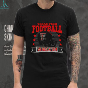 Texas Tech Red Raiders football helmet Wreck ‘Em Game Day logo shirt
