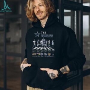 The Cowboys Abbey Road 65th Anniversary Thank You For The Memories Signatures T Shirt