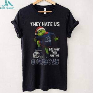 The Grinch They Hate Us Because Ain't Us Dallas Cowboys Christmas T Shirt