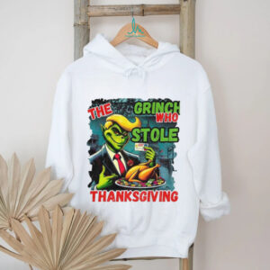 The Grinch who stole Thanksgiving Donald Trump cartoon image shirt