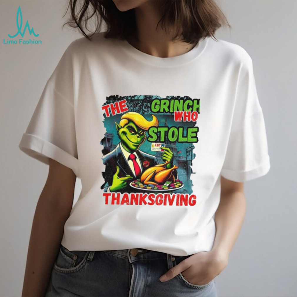 The Grinch who stole Thanksgiving Donald Trump cartoon image shirt The Grinch who stole Thanksgiving Donald Trump cartoon image shirt