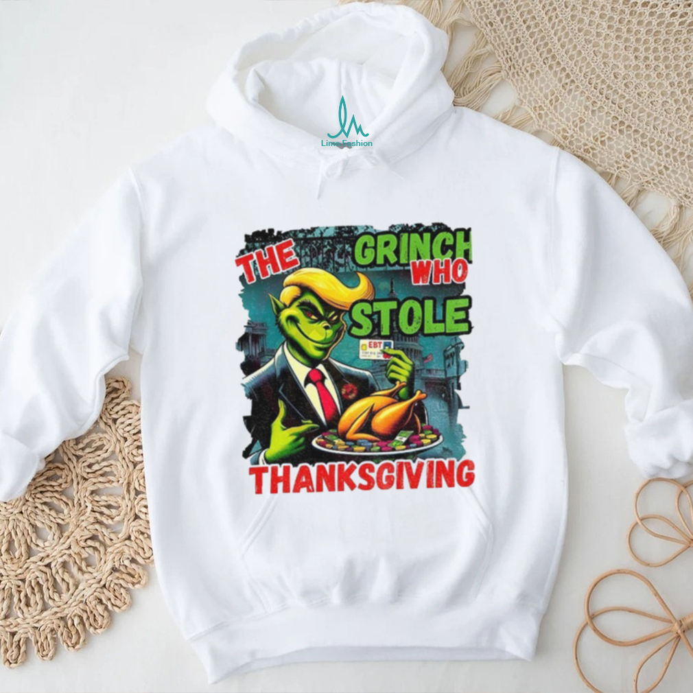 The Grinch who stole Thanksgiving Donald Trump cartoon image shirt The Grinch who stole Thanksgiving Donald Trump cartoon image shirt