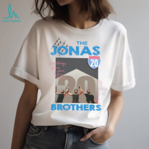 The Jonas Brothers Greetings From Your Hometown 2025 Tour 20 Signature T Shirt