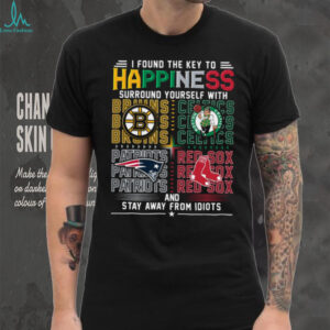 The Key to Happiness Boston Sports Fan T Shirt