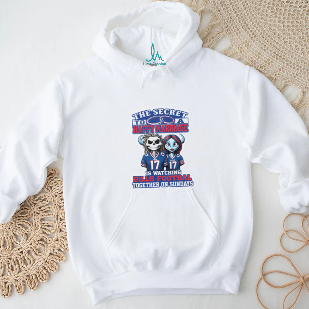 The Secret to a Happy Marriage Bills Football T Shirt The Secret to a Happy Marriage Bills Football T Shirt