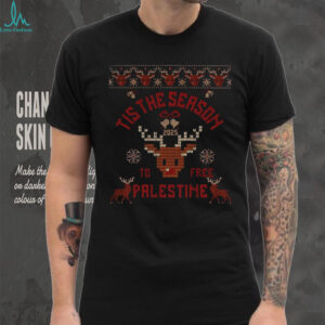 Tis the season to free Palestine 2025 Ugly Christmas shirt