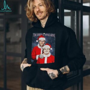 Tom Brady and Drake Maye Santa Claus New England Patriots Step Brothers Football Christmas shirt