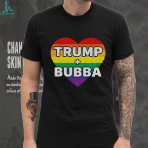 Trump Loves Bubba Clinton Colorful Heart shirt