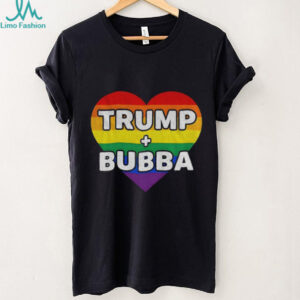 Trump Loves Bubba Clinton Colorful Heart shirt