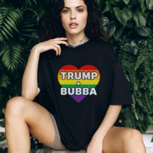 Trump Loves Bubba Clinton Colorful Heart shirt