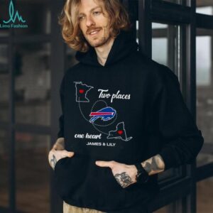 Two Places, One Heart Buffal Bills shirt