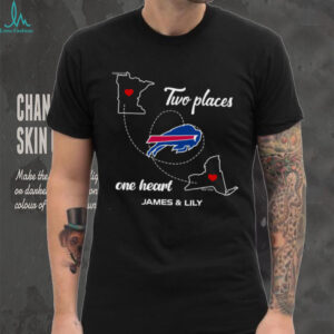 Two Places, One Heart Buffal Bills shirt