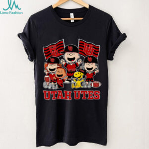 Utah Utes Shop Snoopy Charlie Brown And Friends Utes Flags T Shirt
