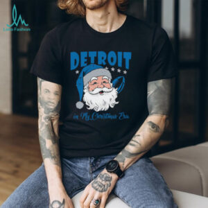 Vintage Detroit Football In My Christmas Era Shirt