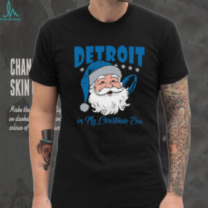 Vintage Detroit Football In My Christmas Era Shirt