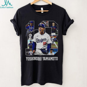Vintage Yoshinobu Yamamoto #18 Dodgers MVP 2025 World series shirt
