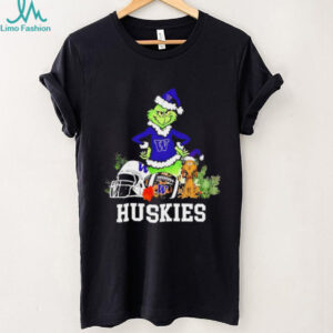 Washington Huskies The Grinch and Max helmet Christmas 2025 shirt
