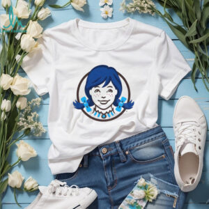 Wendy’s blue logo Toronto Blue Jays support shirt