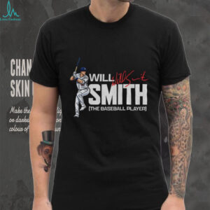 Will Smith posing Los Angeles Dodgers MLB the baseball player signature shirt