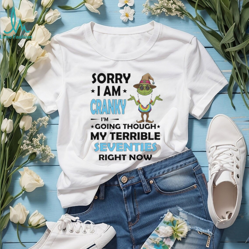 Wizard Grinch sorry I am cranky I’m going through my terrible seventies right now shirt Wizard Grinch sorry I am cranky I’m going through my terrible seventies right now shirt