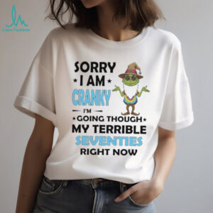 Wizard Grinch sorry I am cranky I’m going through my terrible seventies right now shirt