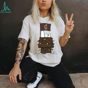 Wyoming Cowboys Snoopy House Christmas Lights Shirt