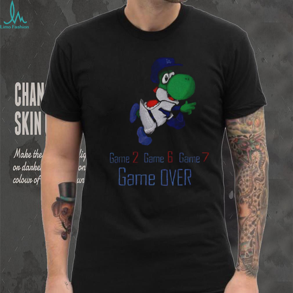 Yoshi Game Over Game 2 Game 6 Game 7 Los Angeles Dodgers MLB Baseball 2025 shirt Yoshi Game Over Game 2 Game 6 Game 7 Los Angeles Dodgers MLB Baseball 2025 shirt