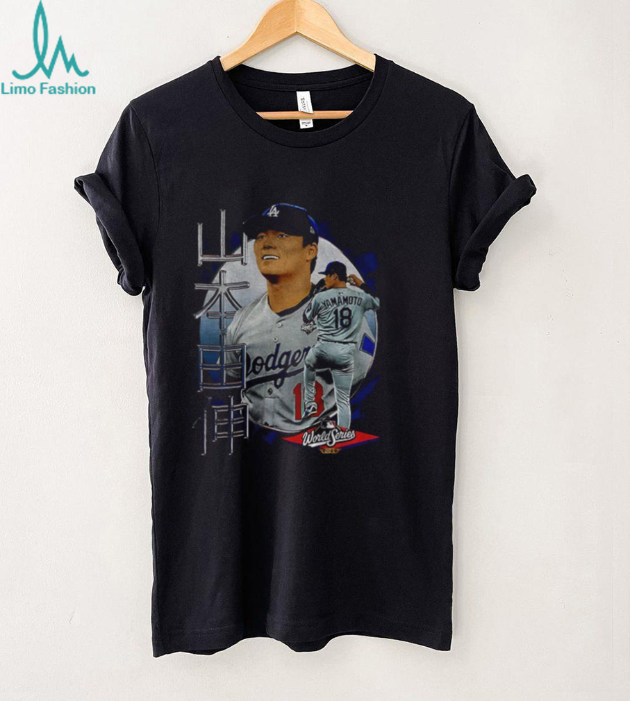 Yoshinobu Yamamoto 18 Los Angeles Dodgers Japanese MLB World Series 2025 shirt Yoshinobu Yamamoto 18 Los Angeles Dodgers Japanese MLB World Series 2025 shirt