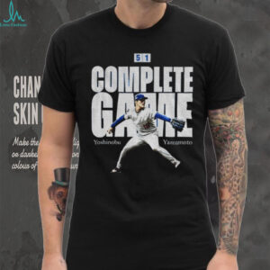 Yoshinobu Yamamoto Complete Game 5 1 Los Angeles Dodgers MLB the Baseball player shirt