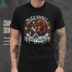 Yule Shall Not Pass Funny Lord of the Rings Christmas shirt