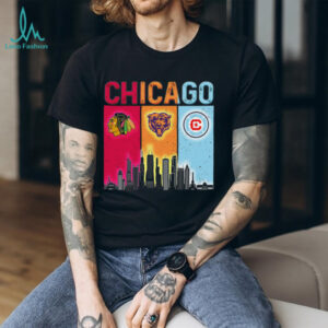 hicago Sports Teams Skyline T Shirt