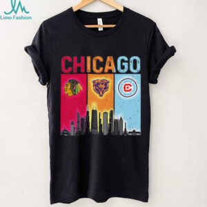 hicago Sports Teams Skyline T Shirt