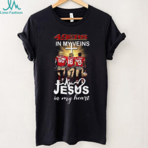 49ers In My Veins, Jesus In My Heart Tee