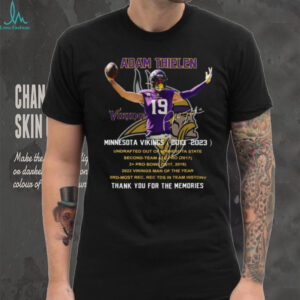 Adam Thielen Minnesota Vikings 2013 2023 Thank You for the Memories T Shirt