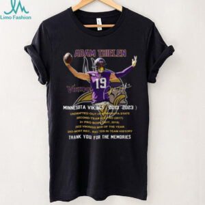 Adam Thielen Minnesota Vikings 2013 2023 Thank You for the Memories T Shirt
