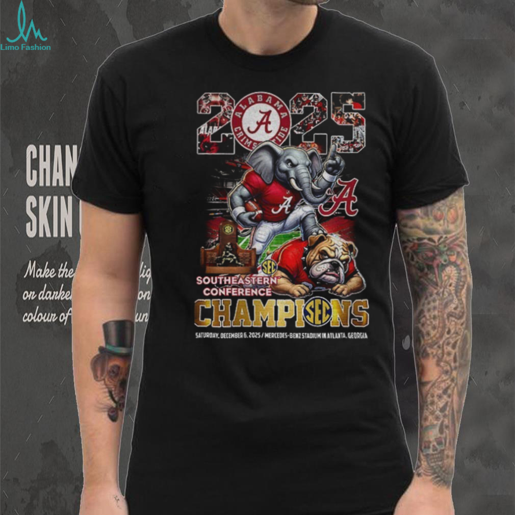 Alabama Crimson Tide beat Georgia Bulldogs football 2025 SEC Southeastern Conference Champions shirt Alabama Crimson Tide beat Georgia Bulldogs football 2025 SEC Southeastern Conference Champions shirt