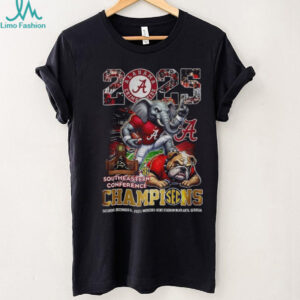 Alabama Crimson Tide beat Georgia Bulldogs football 2025 SEC Southeastern Conference Champions shirt