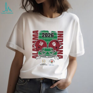 Alabama Crimson Tide vs Indiana Hoosiers Rose Bowl 2026 CFP shirt