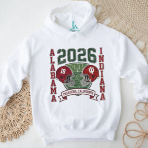 Alabama Crimson Tide vs Indiana Hoosiers football 2026 Rose Bowl Pasadena California vintage shirt