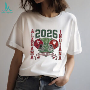 Alabama Crimson Tide vs Indiana Hoosiers football 2026 Rose Bowl Pasadena California vintage shirt