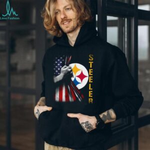 American Flag Pittsburgh Steelers Fan Tee
